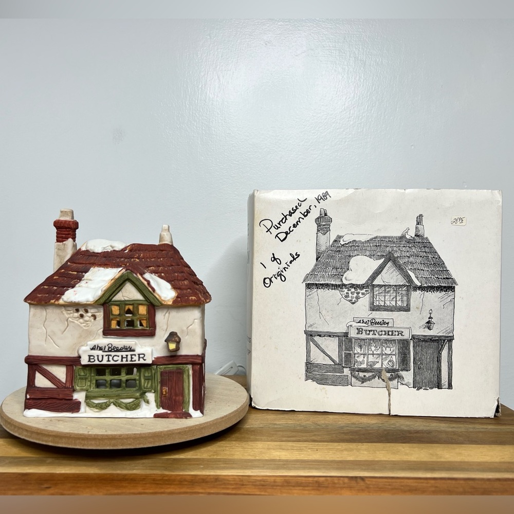 Vintage Department 56 Abel Beesley Butcher Shop *Retired.